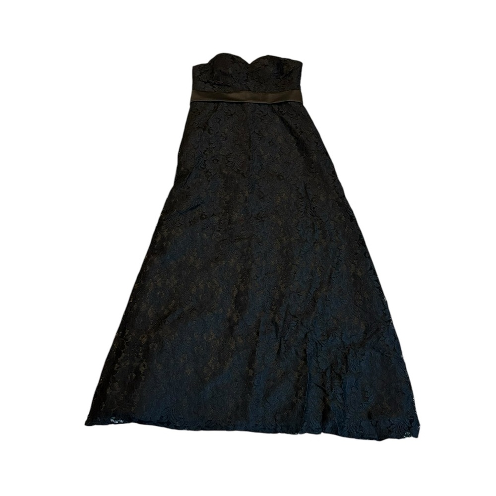 HEBEOS strapless black dress nwt
